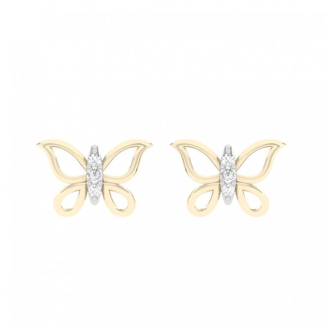 Delicate Butterfly Diamond Earrings - Carat Craft